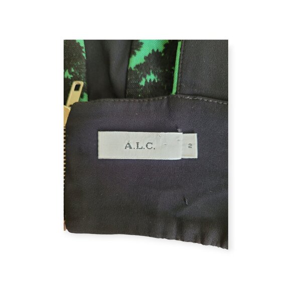 A.L.C. Black Green Morley Corset Croptop Size 2, EUC - Picture 5 of 10